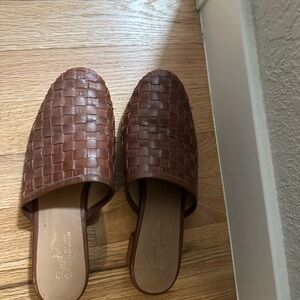 Seychelles woven leather mule